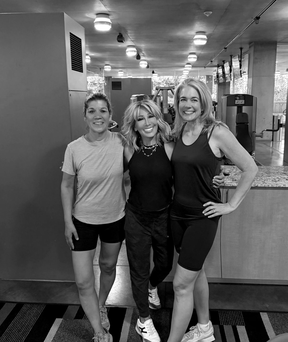 Kim Fisher with Michelle and Heather of Cohort 1 at their six-month scans